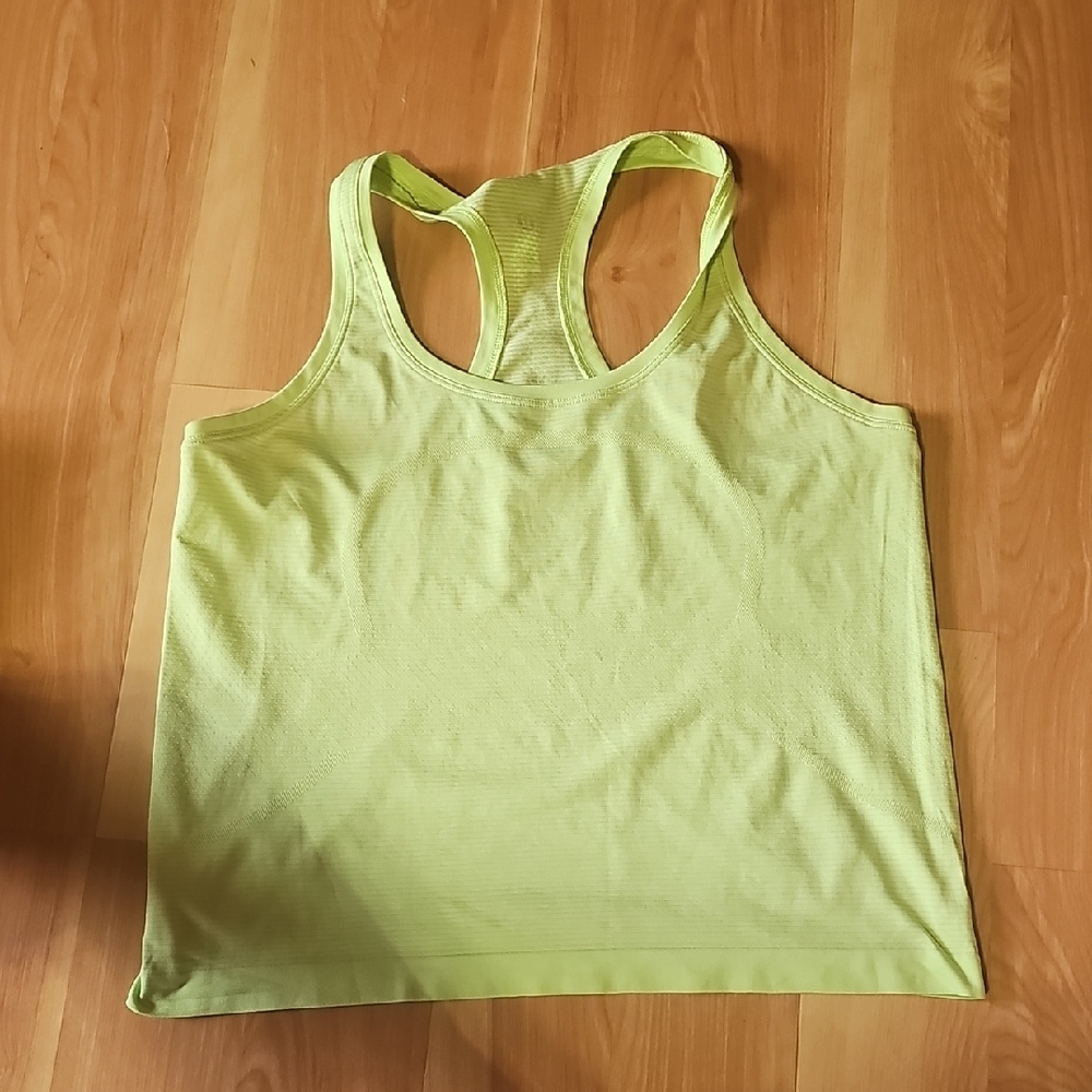 lululemon athletica Lime Green Tank Top